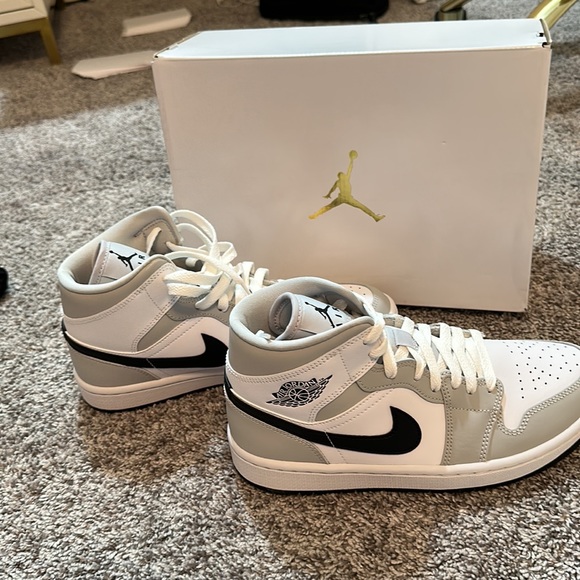 Nike Shoes Wmns Air Jordan Mid Grey Fog Size 8 Poshmark